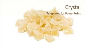  Presentation with pineapple - Presentation enhanced with dried fruit pineapple background and a cream colored foreground