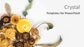  Presentation with lemon - Slide deck featuring dried-fruits-lemon-orange background and a white colored foreground