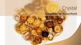  Presentation with lemon - Cool new presentation theme with dried-fruits-lemon-orange backdrop and a yellow colored foreground