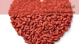  Presentation with goji - Slides featuring dried-goji-berries-in-heart background and a red colored foreground