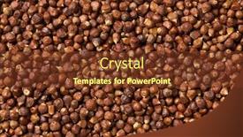  Presentation with grains - Slide deck having dried-grains-of-paradise-close background and a tawny brown colored foreground