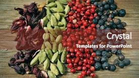  Presentation with cardamom - Beautiful slides featuring beautiful young woman enjoying massage and rejuvenating backdrop and a dark gray colored foreground