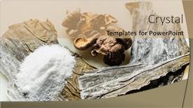  Presentation with japanese - Audience pleasing slides consisting of dried-ingredients-for-japanese-broth backdrop and a coral colored foreground