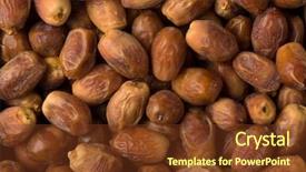  Presentation with culture - Cool new PPT layouts with dried iranian zahedi dates full backdrop and a tawny brown colored foreground