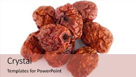  Presentation with naturally - Cool new theme with dried jujube fruits chinese dates which naturally turn red upon drying backdrop and a red colored foreground