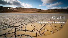  Presentation with land - Amazing presentation having dried-land-in-the-desert backdrop and a coral colored foreground
