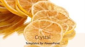  Presentation with lemons - Theme consisting of dried-lemons-isolated-on-white background and a yellow colored foreground