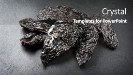  Presentation with mexican chili - Slide set with dried-mexican-black-hot-ancho background and a dark gray colored foreground