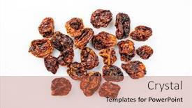  Presentation with mexican - PPT layouts enhanced with dried-mexican-hot-chile-habanero background and a coral colored foreground