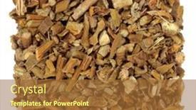  Presentation with alternative medicine - Slide deck consisting of dried-mistletoe-plant-used background and a red colored foreground