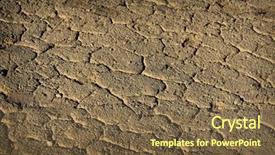  Presentation with drought - Slides enhanced with dried mud dirt drought parched background and a tawny brown colored foreground