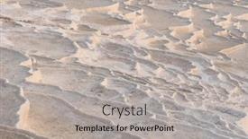  Presentation with spring water - Amazing presentation theme having dried-natural-spring-water-travertine backdrop and a light gray colored foreground