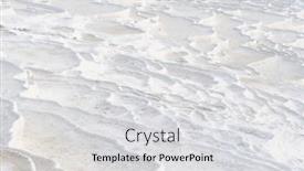  Presentation with spring water - PPT layouts enhanced with dried-natural-spring-water-travertine background and a light gray colored foreground