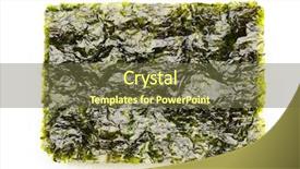  Presentation with seaweed - Colorful presentation design enhanced with dried nori seaweed laminaria sheets backdrop and a tawny brown colored foreground