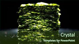  Presentation with seaweed - Audience pleasing PPT layouts consisting of dried nori seaweed laminaria sheets backdrop and a tawny brown colored foreground