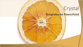  Presentation with orange fruit - PPT theme featuring dried-orange-fruit-isolated background and a yellow colored foreground