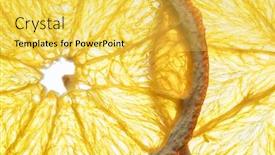  Presentation with orange fruit - Amazing theme having dried-orange-fruit-slices-isolated backdrop and a yellow colored foreground