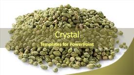  Presentation with oregano - Beautiful PPT theme featuring dried oregano leaves isolated on white background backdrop and a tawny brown colored foreground