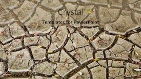  Presentation with clay - Slide deck with dried-out-clay-sediment background and a coral colored foreground