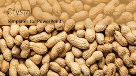  Presentation with peanuts - Beautiful presentation featuring dried-peanuts-tasty-groundnuts-texture backdrop and a yellow colored foreground