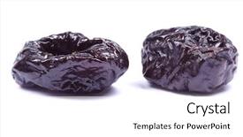  Presentation with set of dried herbs - Amazing theme having dried plum on a white backdrop and a  colored foreground