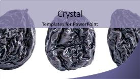  Presentation with background - Cool new presentation theme with dried plums on the white backdrop and a  colored foreground
