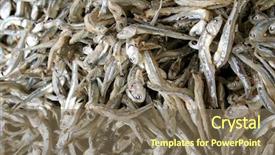  Presentation with preserved - Presentation theme having dried preserved salted fish a traditional asian food background and a violet colored foreground