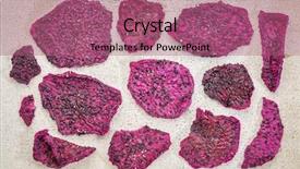  Presentation with dragon fruit - PPT theme consisting of dried red dragon fruit background and a coral colored foreground