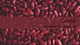  Presentation with red laser beam - PPT layouts featuring dried red haricot beans background and a tawny brown colored foreground