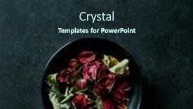  Presentation with black ceramic - Slide set having dried-red-roses background and a wine colored foreground