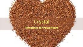  Presentation with tea leaves - Theme enhanced with dried-rooibos-bush-tea-red background and a red colored foreground