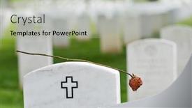  Presentation with cemetery - Cool new presentation with dried-rose-and-gravestone backdrop and a mint green colored foreground