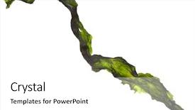  Presentation with seaweed - Presentation theme enhanced with dried seaweed kelp close up background and a white colored foreground