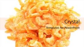  Presentation with export - PPT theme consisting of dried shrimp background and a  colored foreground