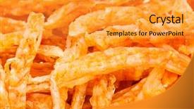  Presentation with shrimp - Colorful slide set enhanced with dried shrimp backdrop and a gold colored foreground