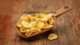  Presentation with probiotics - PPT layouts featuring dried-slices-of-yacon-tuber background and a coral colored foreground