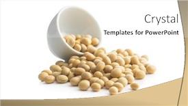  Presentation with beans - Cool new theme with dried-soy-beans-isolated backdrop and a white colored foreground