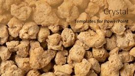  Presentation with frame - Presentation enhanced with dried-soya-chunks-close-up background and a gold colored foreground