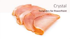  Presentation with spanish - Presentation theme with dried-spanish-ham-lomo-embuchado background and a lemonade colored foreground