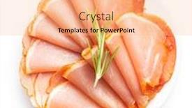  Presentation with spanish - Audience pleasing presentation theme consisting of dried-spanish-ham-on-plate backdrop and a lemonade colored foreground