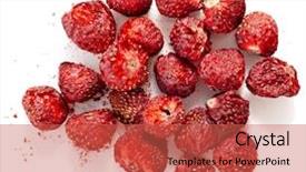  Presentation with earth surface uninhabited - Amazing presentation theme having dried strawberries surface close up backdrop and a red colored foreground