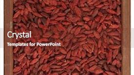 Presentation with goji - Colorful theme enhanced with dried-tibetan-goji-berries-wolfberry backdrop and a tawny brown colored foreground