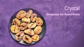  Presentation with black paper - Beautiful slides featuring dried turkish figs backdrop and a  colored foreground