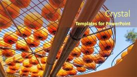  Presentation with fern sun - PPT theme featuring dried-up-persimmon-under background and a tawny brown colored foreground