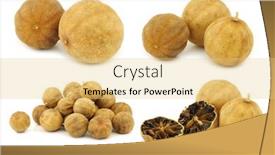  Presentation with lime - Slides having dried-white-lime-fruit background and a yellow colored foreground