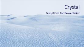  Presentation with landscape desert - Theme with drifting - arctic desert winter landscape background and a sky blue colored foreground