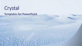  Presentation with landscape desert - PPT layouts having drifting - arctic desert winter landscape background and a sky blue colored foreground