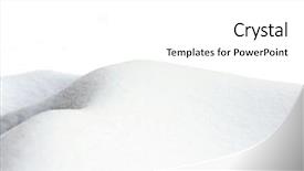  Presentation with natural - Cool new slide deck with drifting - beautiful natural snowdrift with white backdrop and a white colored foreground