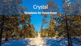  Presentation with snow - Beautiful presentation theme featuring drifting - christmas in the arctic lush backdrop and a teal colored foreground