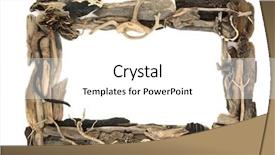 Presentation with frame border - Presentation theme enhanced with drifting - rustic driftwood frame forming background and a white colored foreground